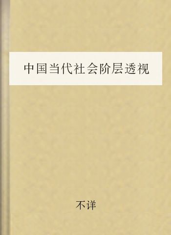 中国当代社会阶层透视