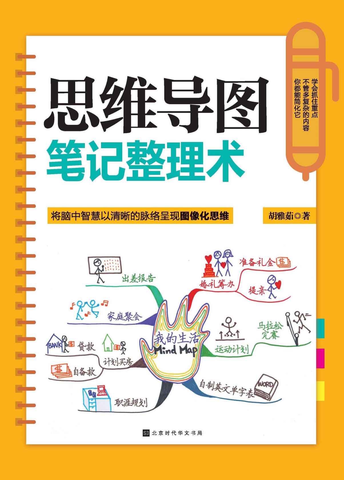 思维导图笔记整理术(将脑中智慧以清晰的脉络呈现图像化思维，学会抓住重点，不管多复杂的内容，你都能简化它。）